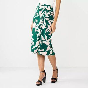 NWT Nine West Side Ruched Midi Skirt XXL